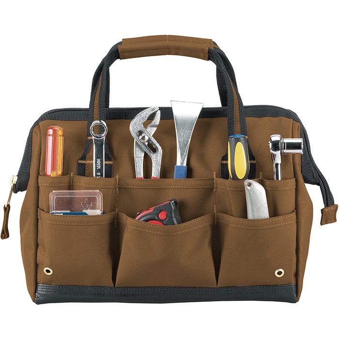 Brown Electrician Tool Tote Bag