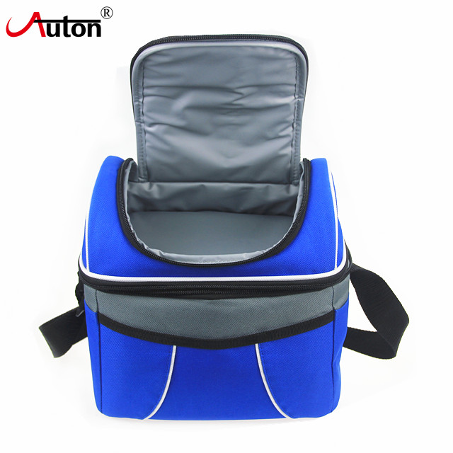 Insulated Compartment Cooler Bag Lunch Bag With Adjustable Shoulder Strap