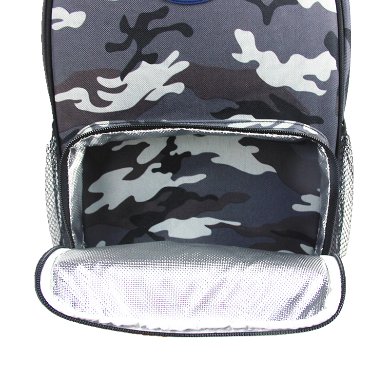 Camouflage Pattern Insulated Cooler Backpack Lunch Backpack With Cooler Compartment