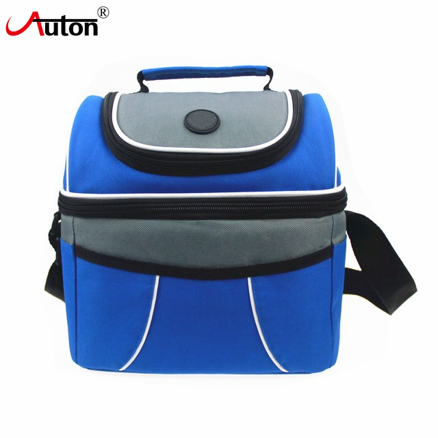 Insulated Compartment Cooler Bag Lunch Bag With Adjustable Shoulder Strap