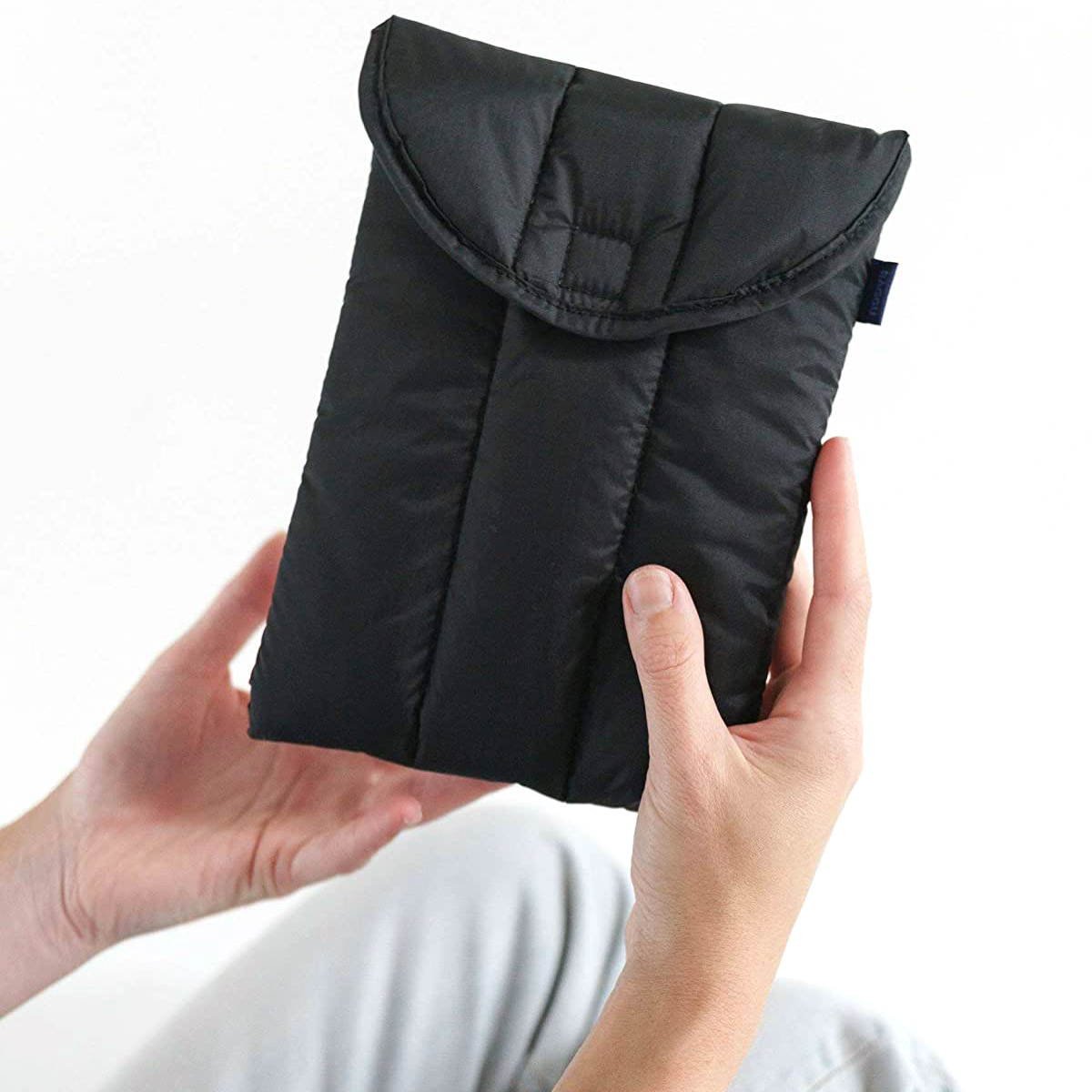 8 Inch Nylon Puffy Tablet Sleeve Case Quilted Ipad Sleeve Bag