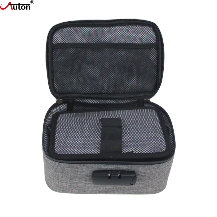 Custom Logo Smell Proof Bag Case Handle Carbon Fiber With Combo Lock Oem And Odm Item Or Color Odor Proof Bags Case