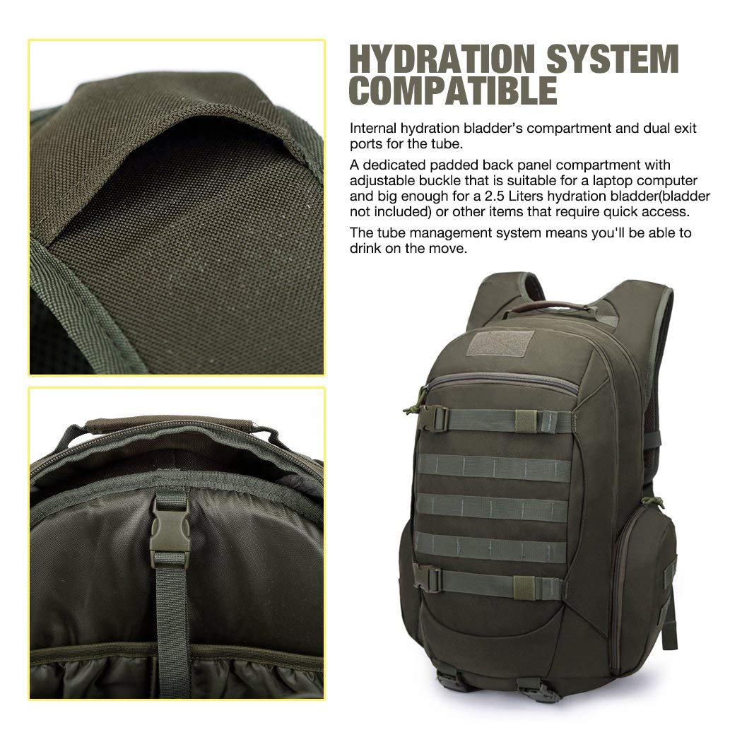 Water-resistant Hiking Traveling Backpack For Camping Hiking Military