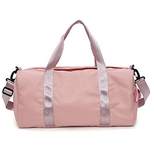 Gym Bag With Shoes Compartment Sports Swim Travel Overnight Duffels Pink Duffle Bags Luggage