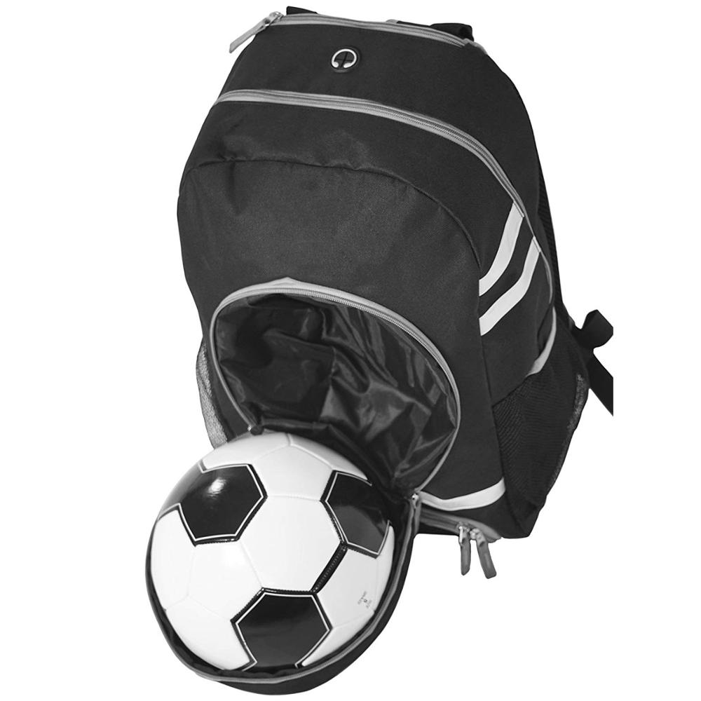 Outdoor Boys Soccer Basketball Backpack Gym Bag With Ball Boot Compartments