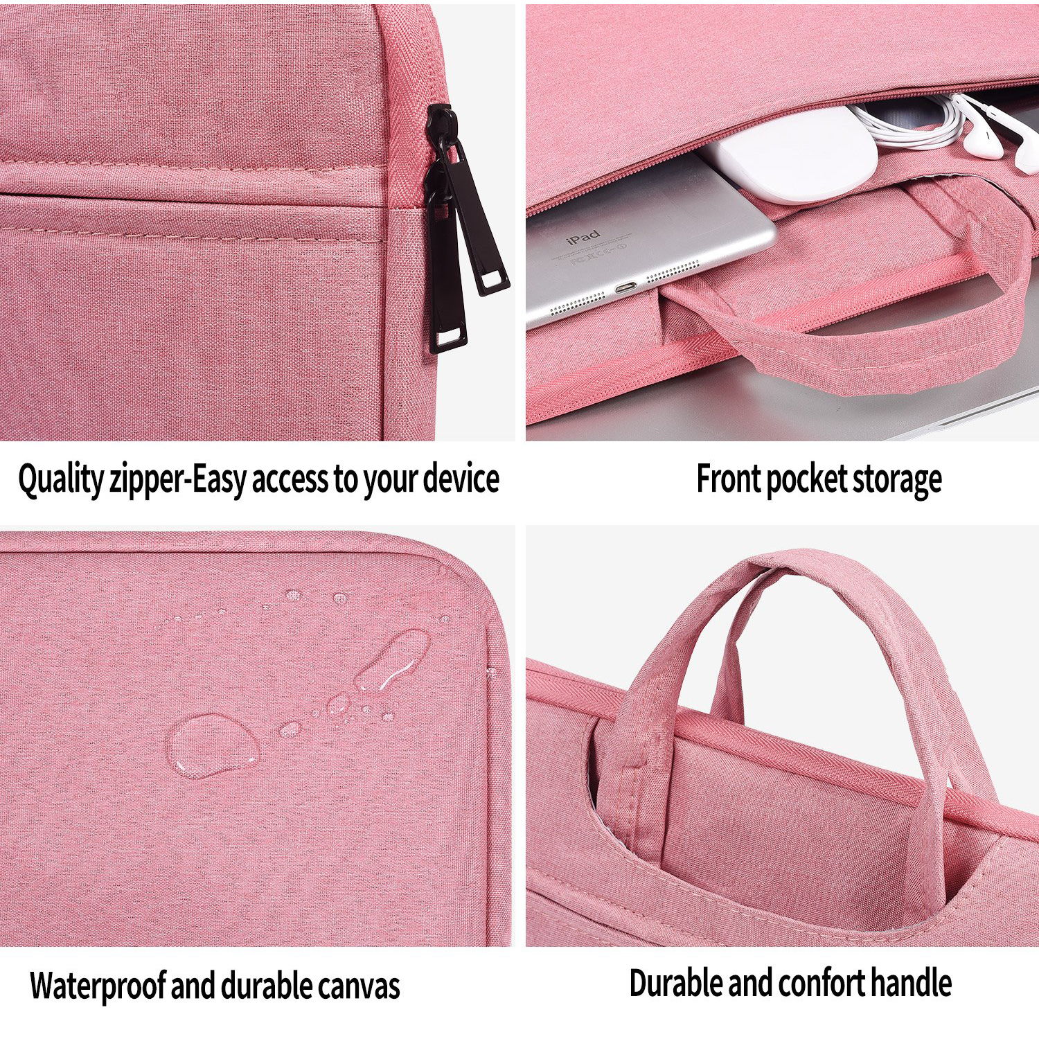 2021 Pink High Quality Custom Business Laptop Bag For Women