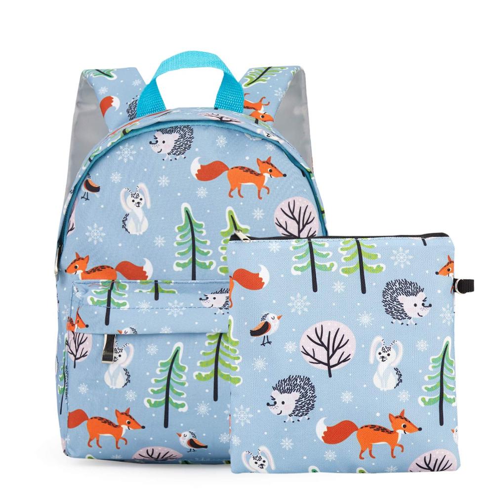 Promotion Animal Full Printed Polyester School Backpack Cute Bag For Girls