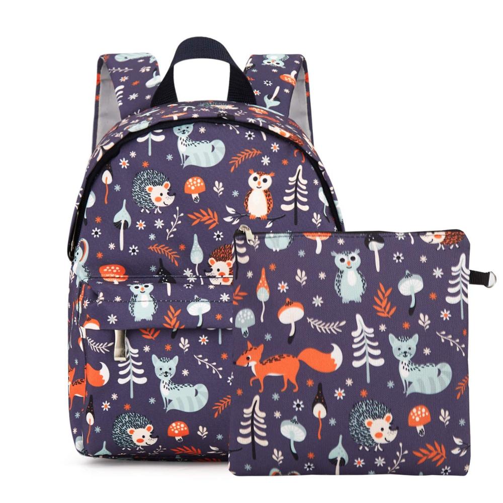 Promotion Animal Full Printed Polyester School Backpack Cute Bag For Girls